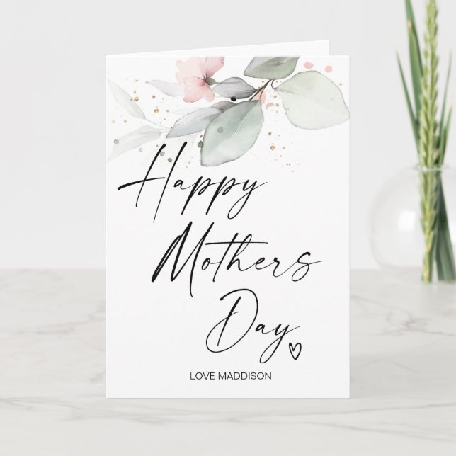 Happy Mothers Day Gift for Mom From Daughter Card (Front)