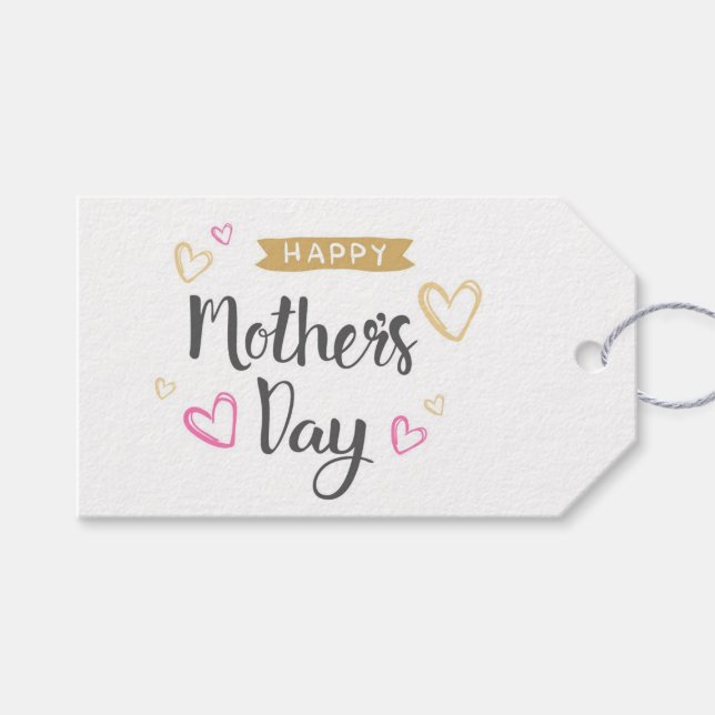 Happy Mothers Day Gift Tags (Front (Horizontal))