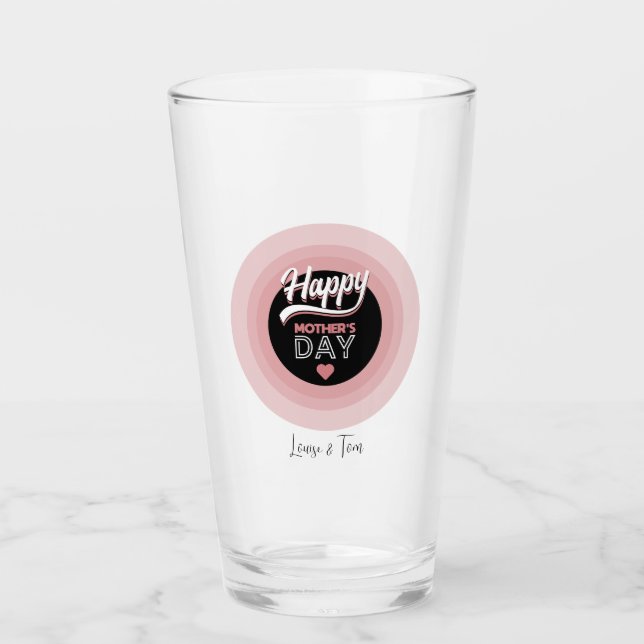 Happy mother's day glass (Front)