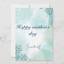 Happy mother's day greeting card