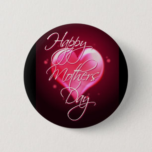 HAPPY MOTHER'S DAY HEART by SHARON SHARPE 2 Inch Round Button
