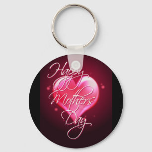 HAPPY MOTHER'S DAY HEART by SHARON SHARPE Keychain