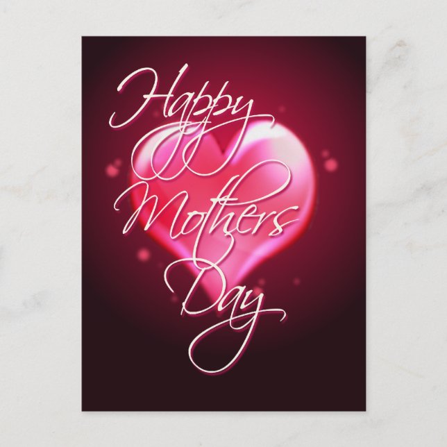 HAPPY MOTHER'S DAY HEART by SHARON SHARPE Postcard (Front)