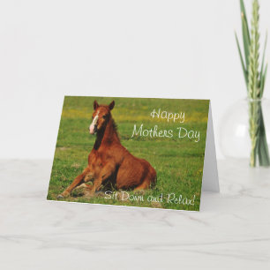 Happy Mothers Day Horse Card