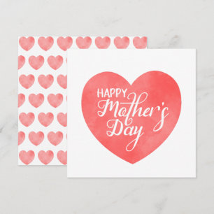 Happy mother's day in pink heart, mom love