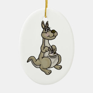 Happy Mother's Day Kangaroo & Baby Ornament