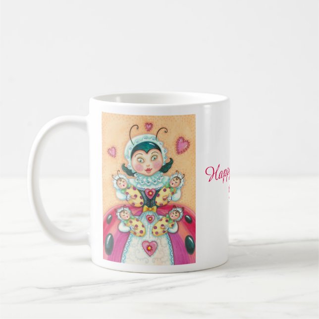 Happy Mother's Day LADYBUG BABIES MUG (Left)