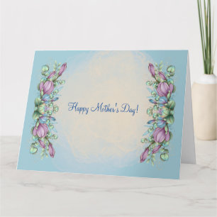 HAPPY MOTHER'S DAY (LIGHT BLUE) CARD