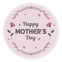 Happy mothers day light pink