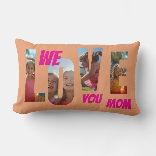 Happy Mother's Day Love Lumbar Pillow (Front)