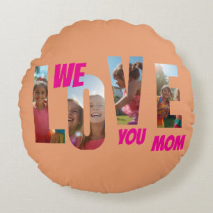 Happy Mother's Day Love Round Pillow