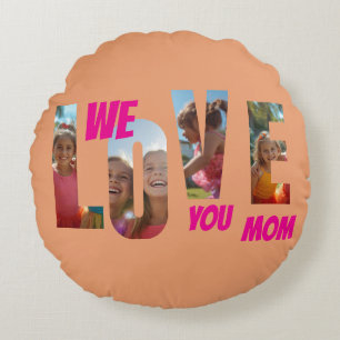 Happy Mother's Day Love Round Pillow