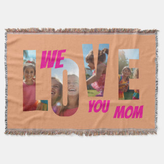 Happy Mother's Day Love Throw Blanket