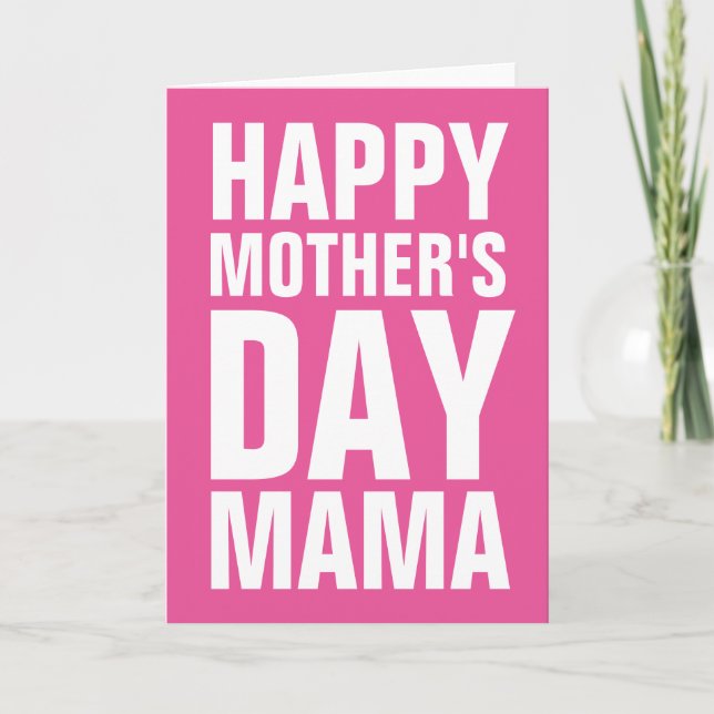 Happy Mothers Day Mama carte de voeux pour maman (Devant)