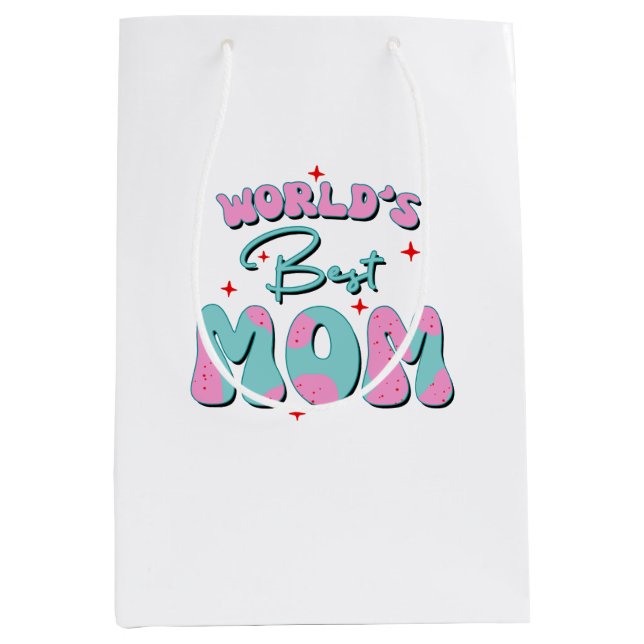 Happy Mothers Day Medium Gift Bag (Front)