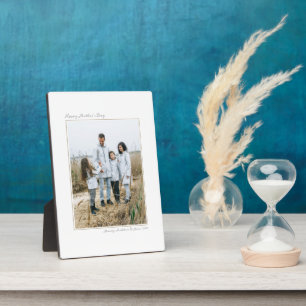 Happy Mother's Day, Modern Minimal Photo Memory Plaque