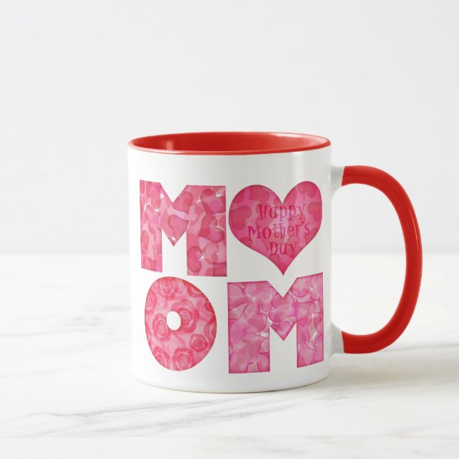 Happy Mother's Day Mom Alphabet Mug (Right)