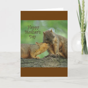 Happy Mother's Day - Mom and Baby Squirrel Card