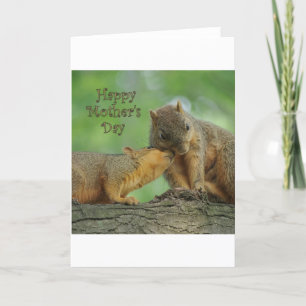 Happy Mother's Day - Mom and Baby Squirrel Card