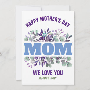HAPPY MOTHER'S DAY MOM CUSTOMIZED GIFT INVITATION