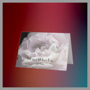 Happy Mother's Day Mom, Pink Rose Petals Greeting Card