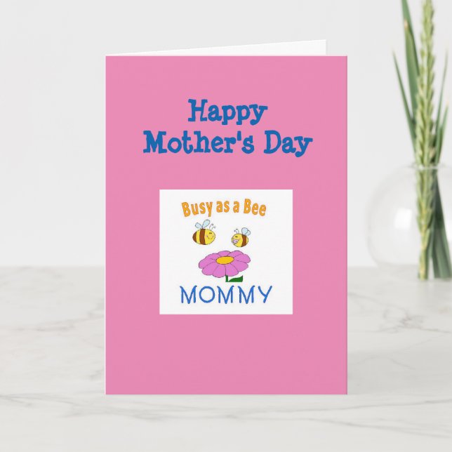 Happy Mothers Day Mommy - Bees Card (Front)