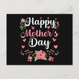 Happy Mother's Day Mommy Cute Floral Women For Mom Enclosure Card