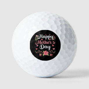 Happy Mother's Day Mommy Cute Floral Women For Mom Golf Balls