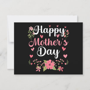 Happy Mother's Day Mommy Cute Floral Women For Mom Postcard