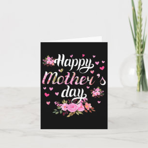 Happy Mother's Day Mommy Women Cute Grandma Floral Card