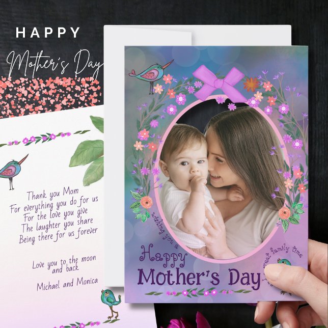 Happy Mother's Day | Mother & Baby Photo Card (Happy Mother's Day | Mother & Baby Photo Card)
