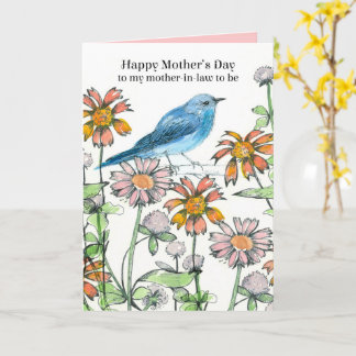 Happy Mother's Day Mother In Law To Be Bluebird Card