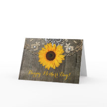 Happy Mother's Day | Mother's Day Card | Sunflower