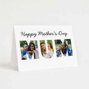 Happy Mothers Day Mum Photo Letter Card