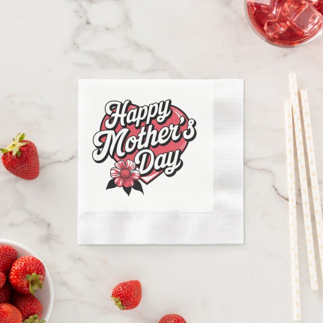 Happy Mothers Day Napkin (Insitu)