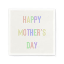 Happy Mother's Day Napkin
