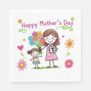 Happy Mother's Day Napkin