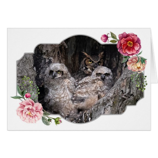 Happy Mother's Day, Owls (Front Horizontal)