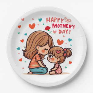 Happy Mother's Day Paper Plate