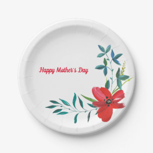 Happy Mother's Day Paper Plate