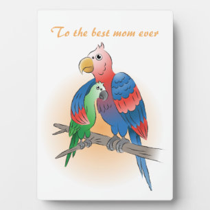 Happy Mother's Day Parrots Plaque