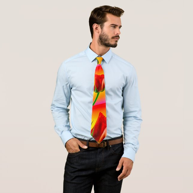 Happy Mother's Day Pattern Tie (In Situ)