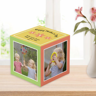 Happy Mother's Day Personalized Pretty Multi Photo Cube