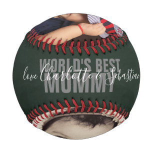 Happy Mothers Day Personalized Worlds Best Mommy Baseball