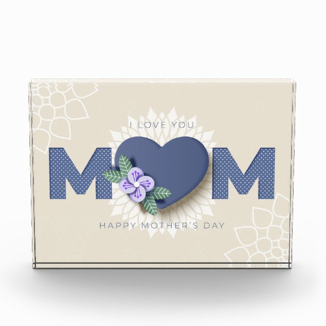 Happy Mother's Day Photo Block (Front)