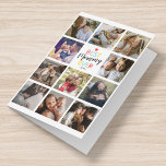 Happy Mother's Day Photo Collage Card<br><div class="desc">Say "Happy Mothers' Day" like never before with this one-of-a-kind card! Not your typical card, this special design features 11 of your family photos, a colourful "Best Mommy Ever" design and a sweet red heart. Sure to be appreciated and cherished for years to come, this unique card is perfect for...</div>