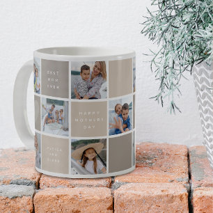 Happy Mothers Day Photo Grid Keepsake Coffee Mug