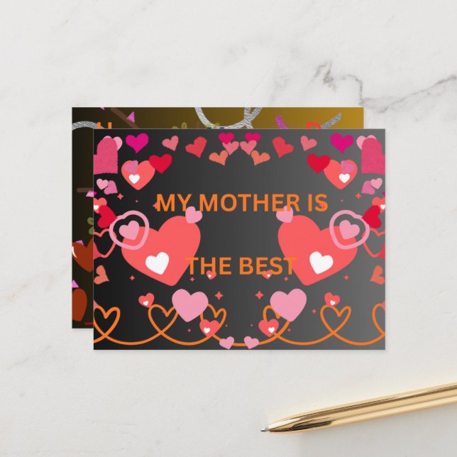 HAPPY MOTHERS DAY  POSTCARD (Front/Back In Situ)