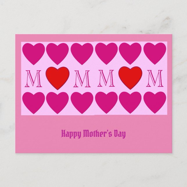 Happy Mothers Day Postcard (Front)