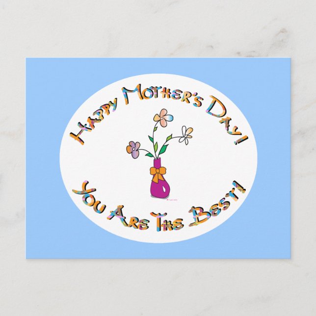 Happy Mothers Day Postcard (Front)